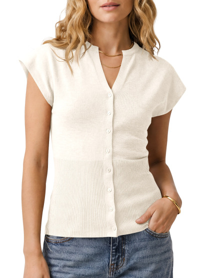 Womens Button Down Sweater Vest