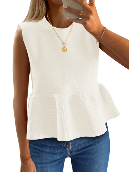 Womens Sleeveless Babydoll Tank Tops