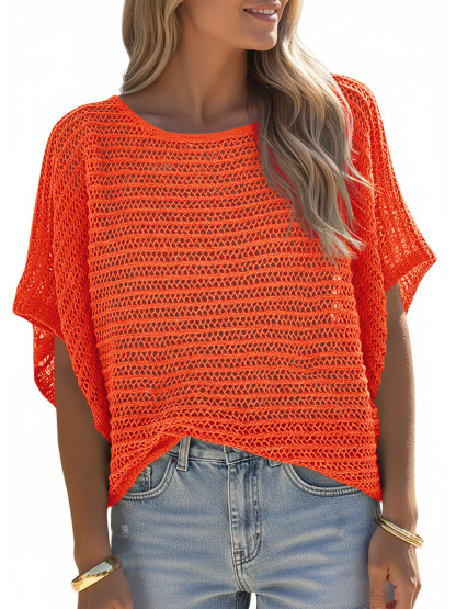 Womens Crochet Sweater Tops