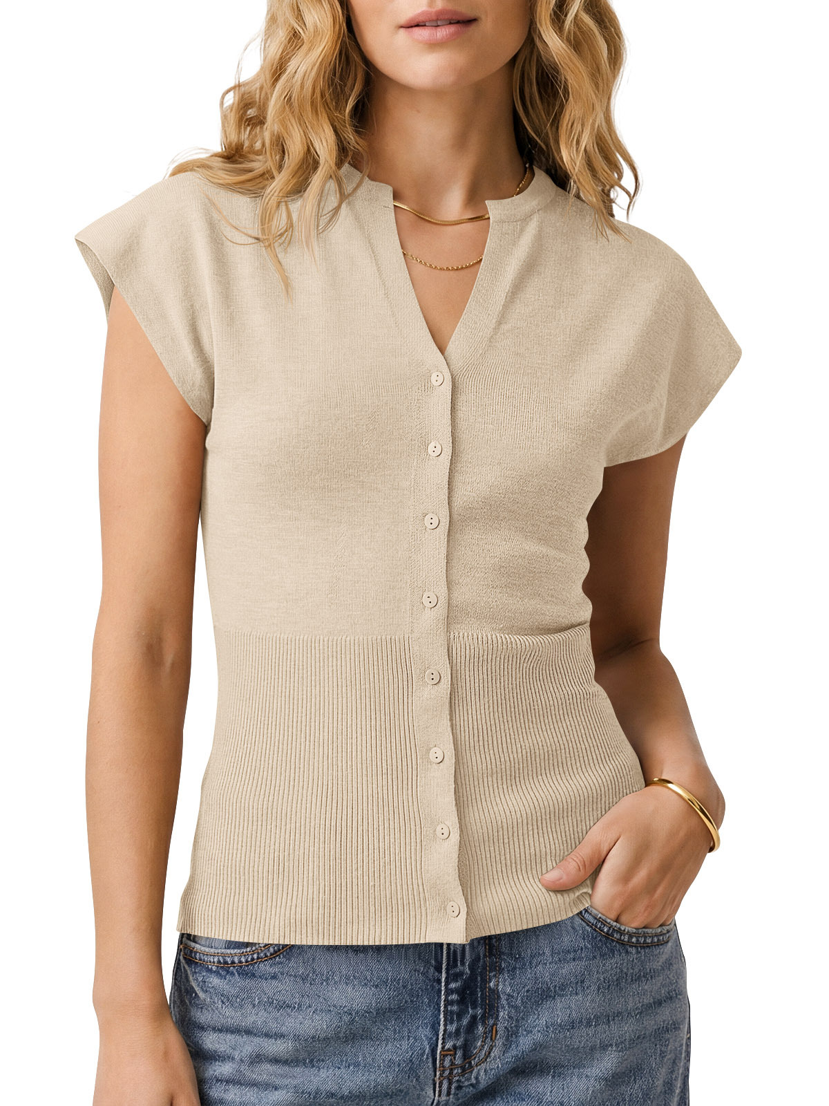 Womens Button Down Sweater Vest