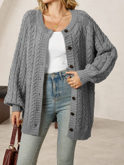 Womens Cable Knit Cardigans