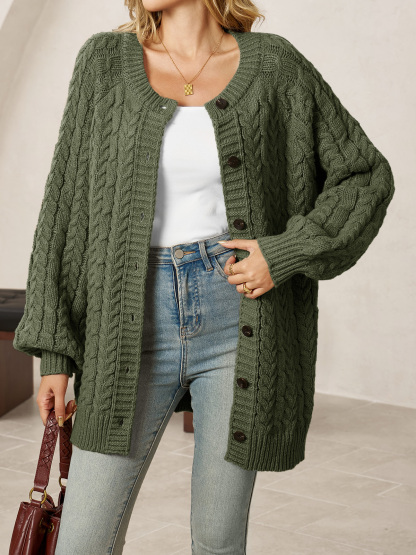 Womens Cable Knit Cardigans