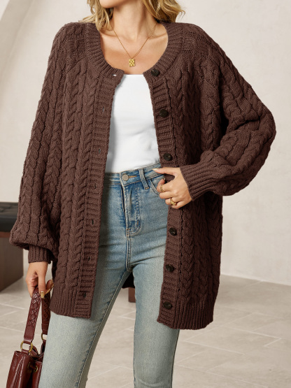 Womens Cable Knit Cardigans