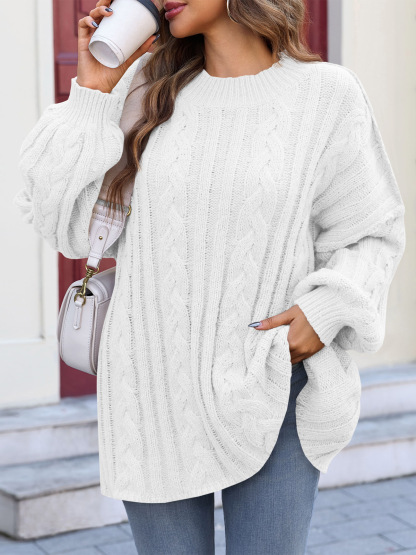 Womens Oversized Cable Knit Sweaters