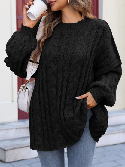 Womens Oversized Cable Knit Sweaters