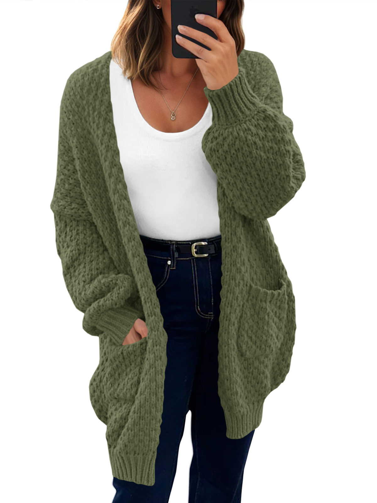 Womens Open Front Cardigans