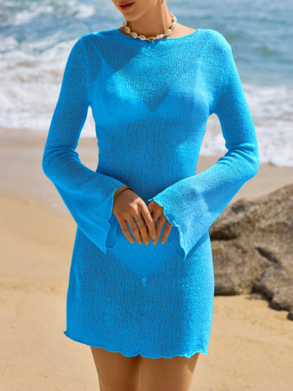 Womens Long Sleeve Swimsuit Cover Up