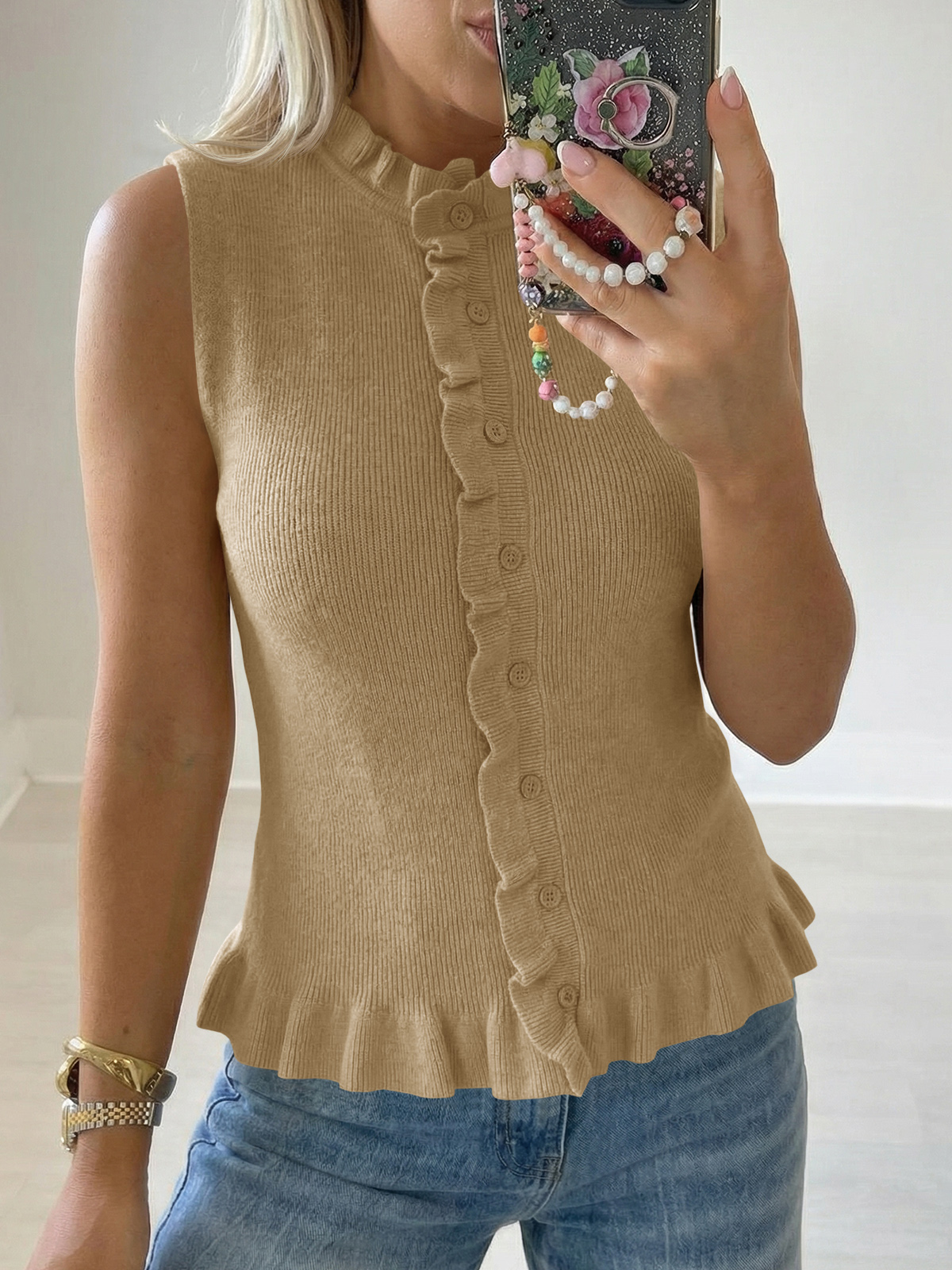 Womens Sleeveless Sweater Vest