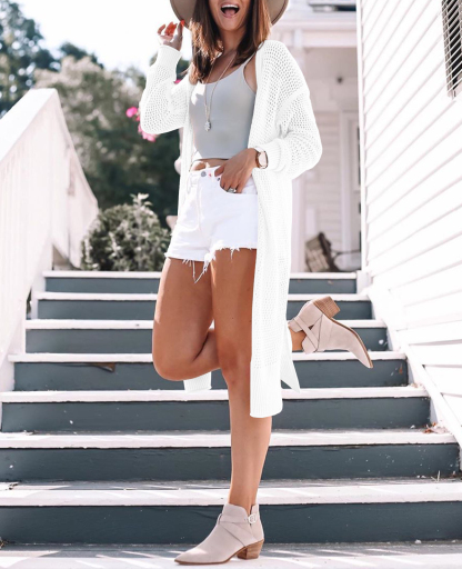 Womens Lightweight Crochet Cardigans