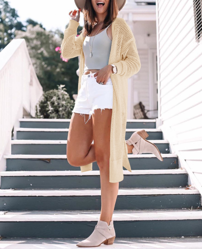 Womens Lightweight Crochet Cardigans