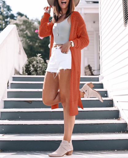 Womens Lightweight Crochet Cardigans