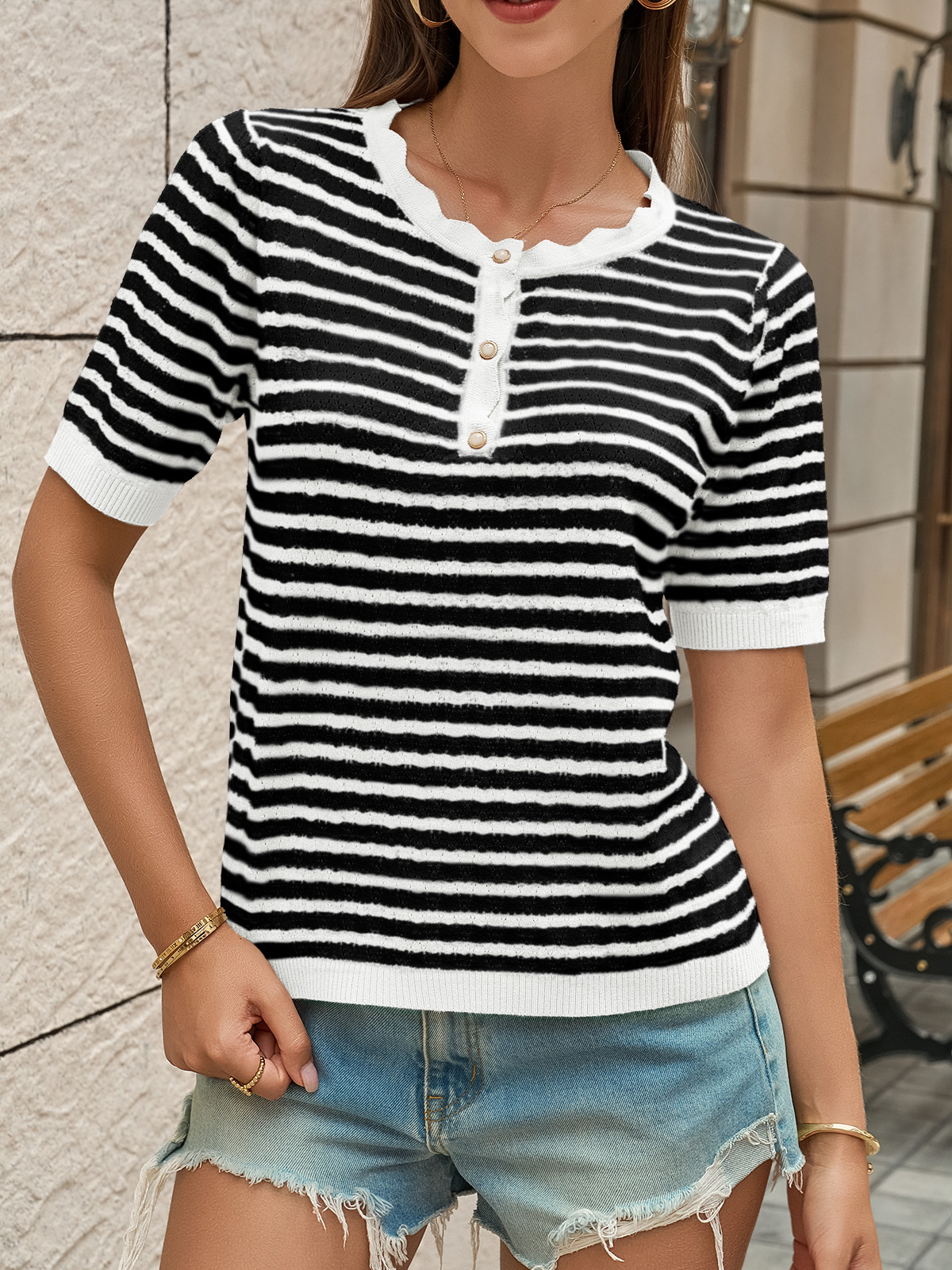 Womens Short Sleeve Sweaters