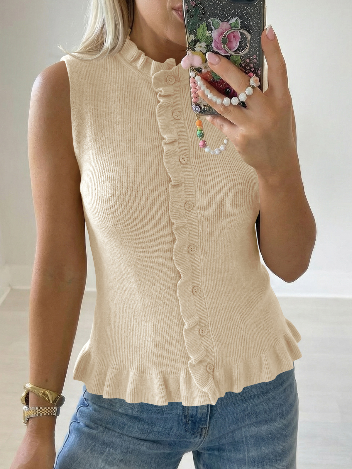 Womens Sleeveless Sweater Vest