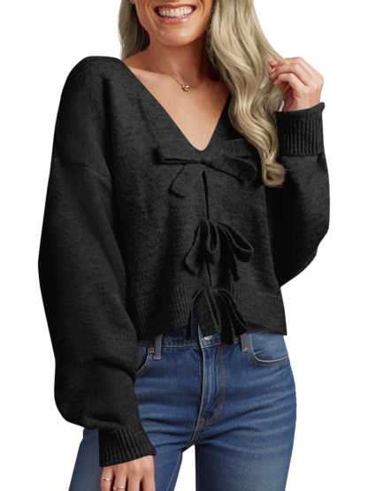 Womens Bow Sweater