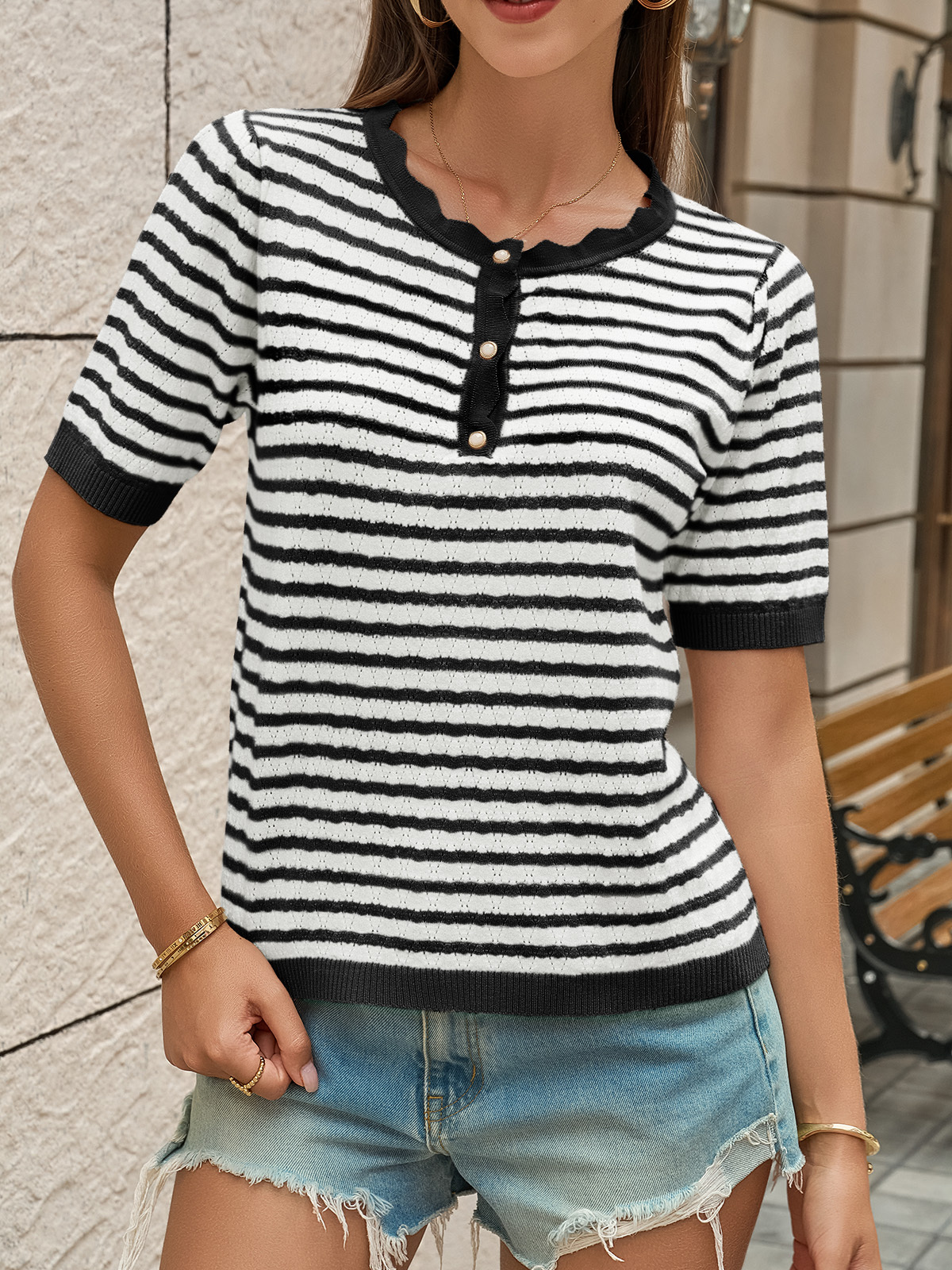Womens Short Sleeve Sweaters