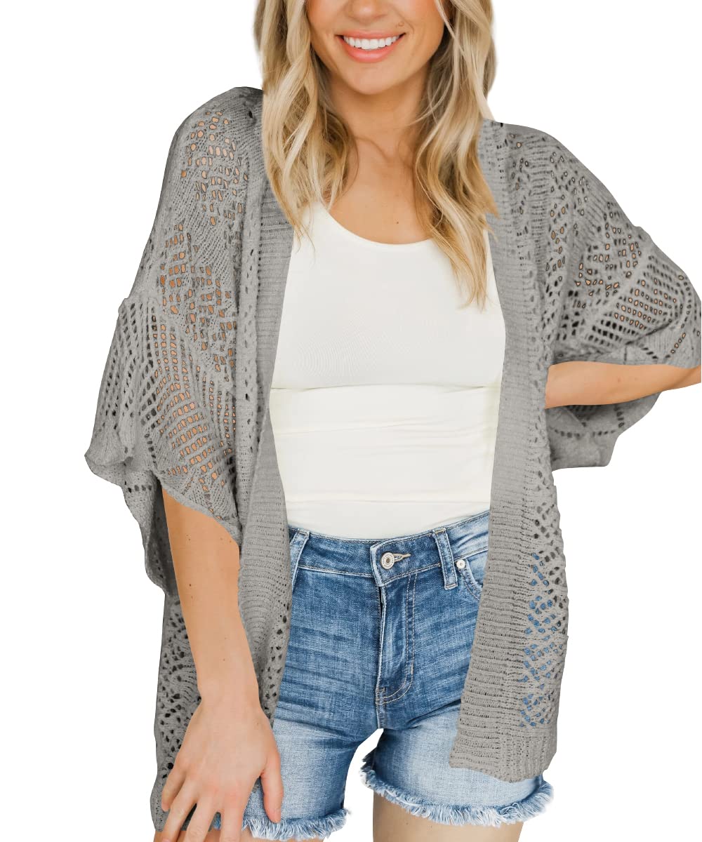 Womens Lightweight Crochet Cardigans