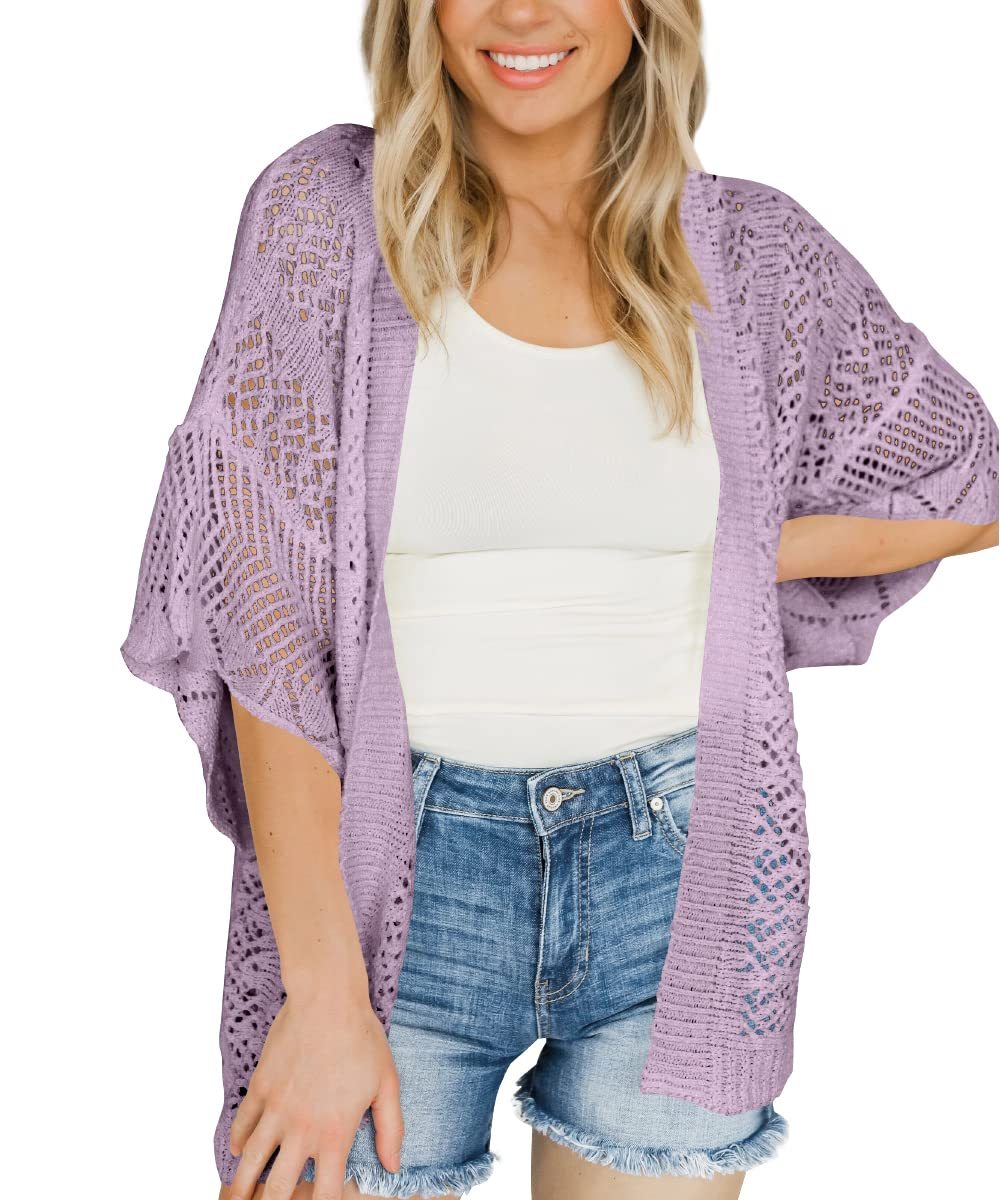 Womens Lightweight Crochet Cardigans