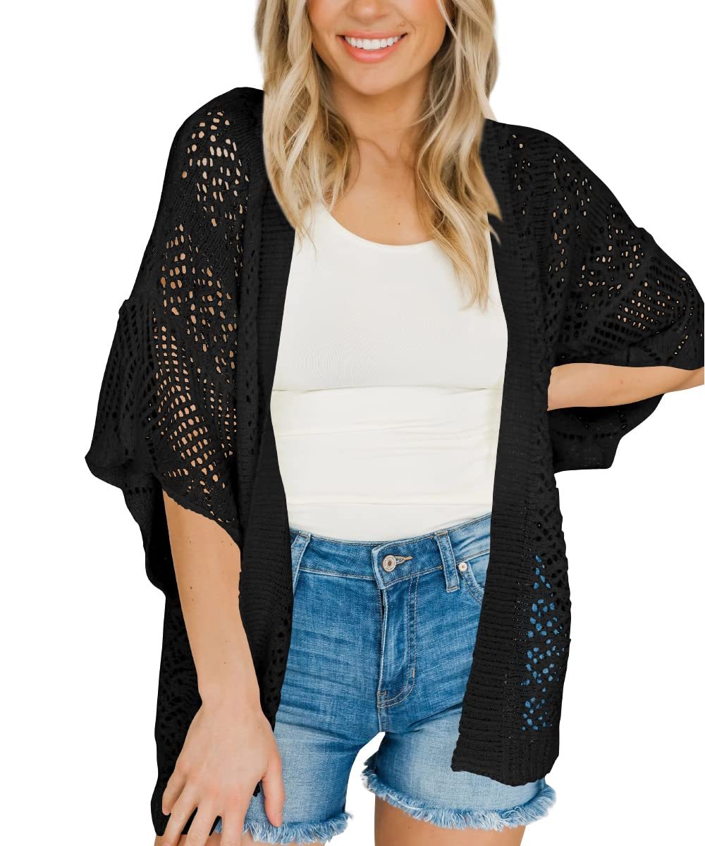 Womens Lightweight Crochet Cardigans
