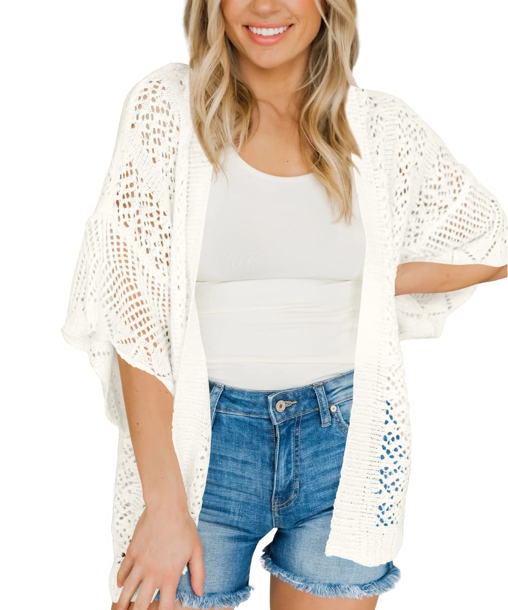 Womens Lightweight Crochet Cardigans