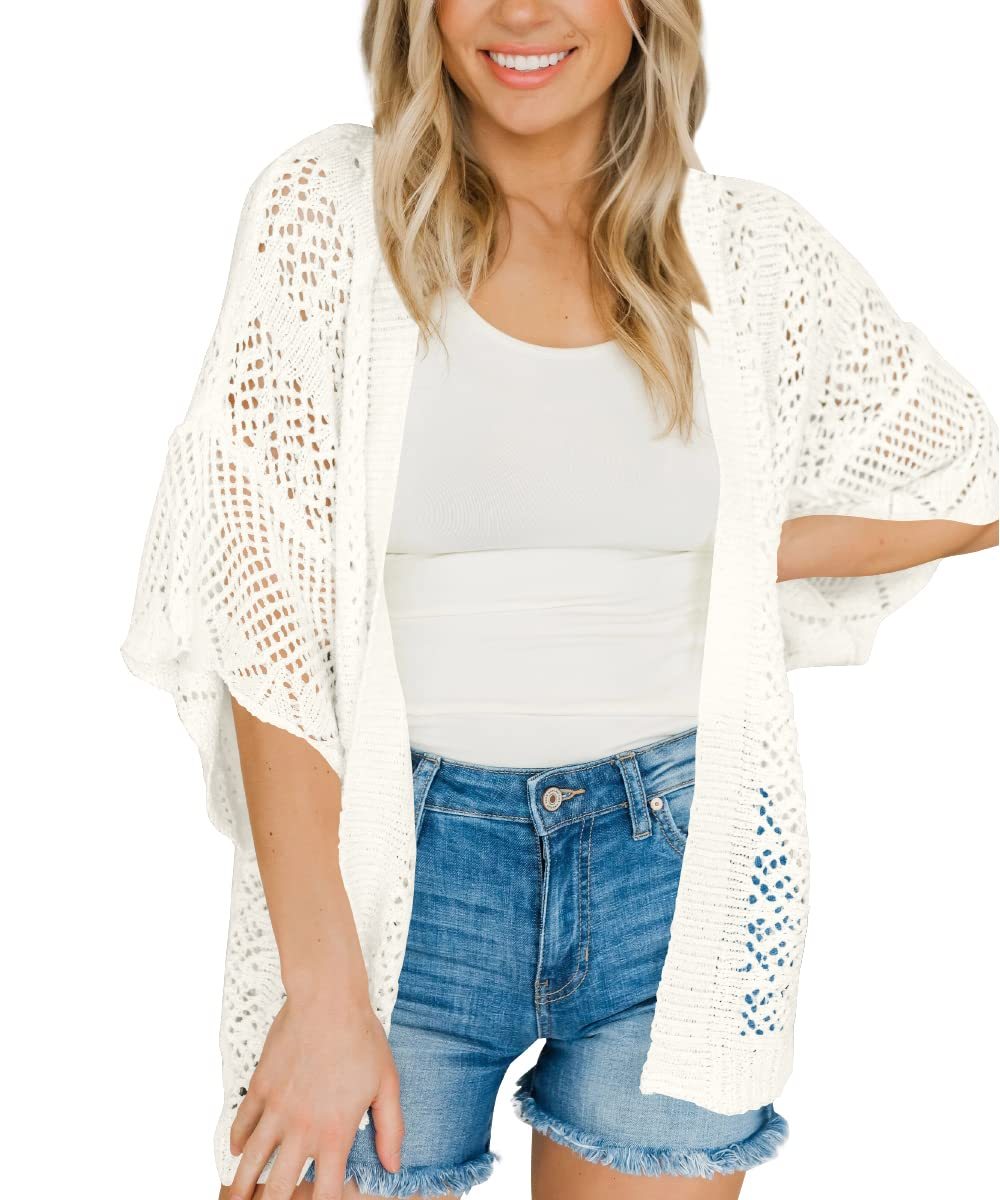 Womens Lightweight Crochet Cardigans