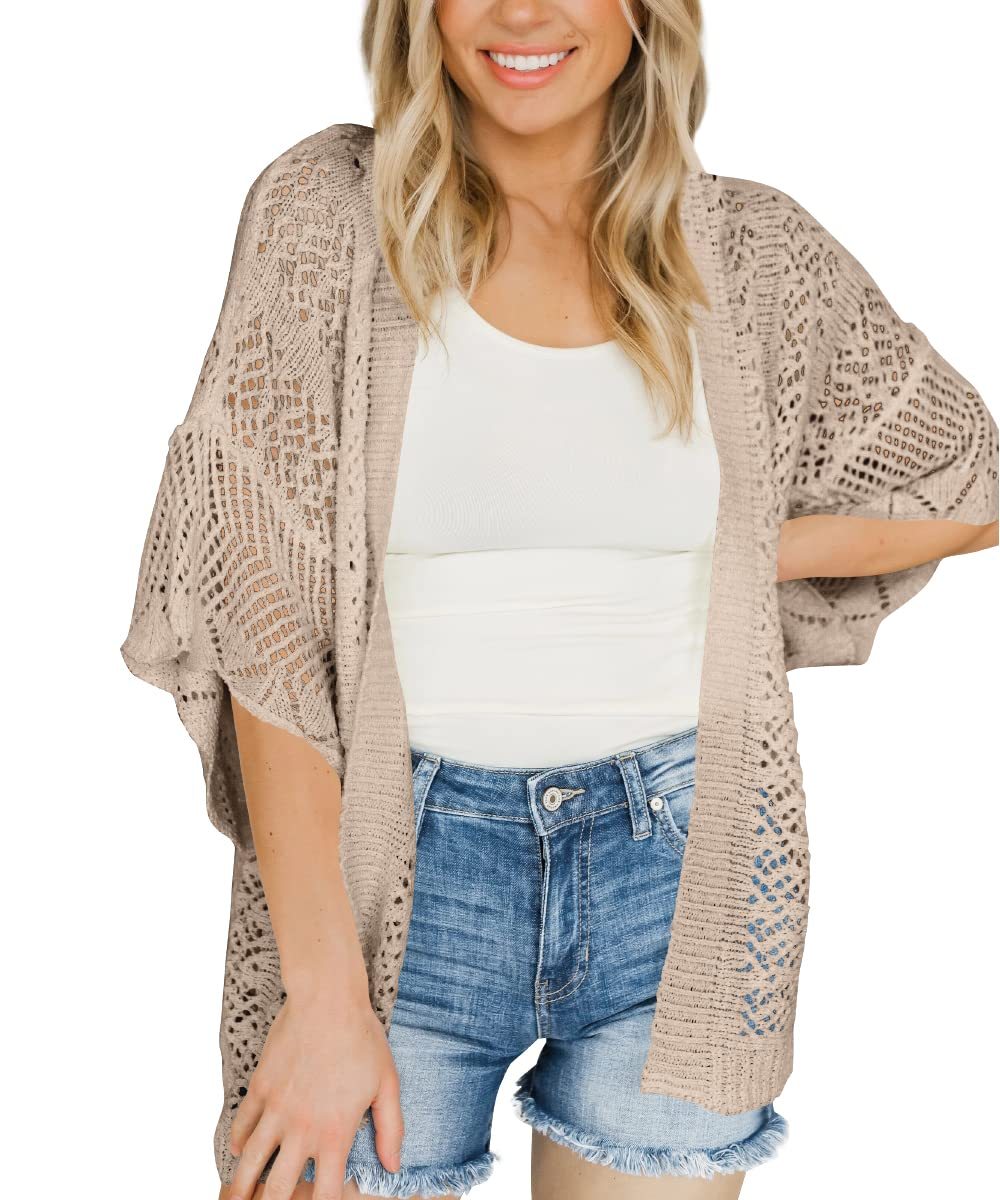 Womens Lightweight Crochet Cardigans