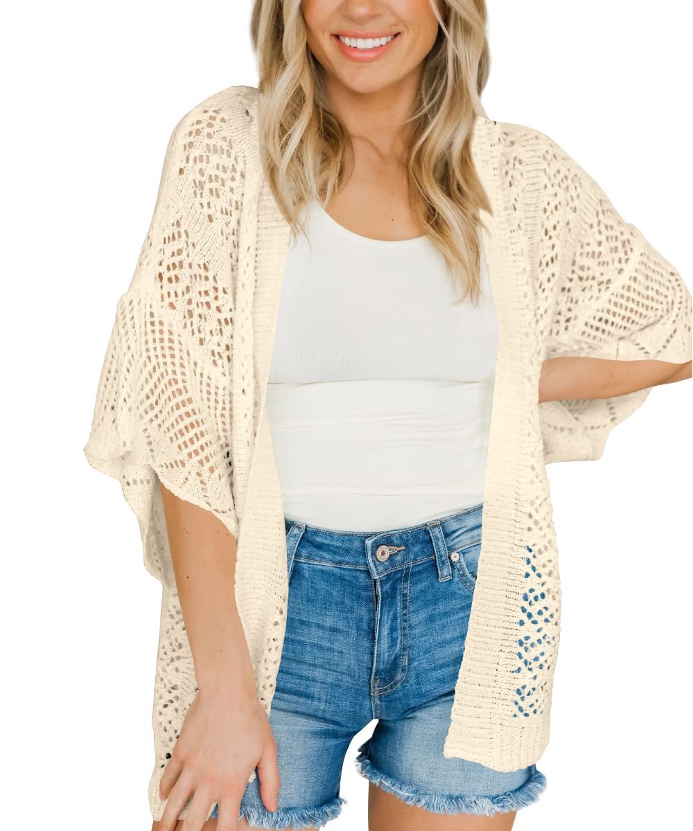 Womens Lightweight Crochet Cardigans