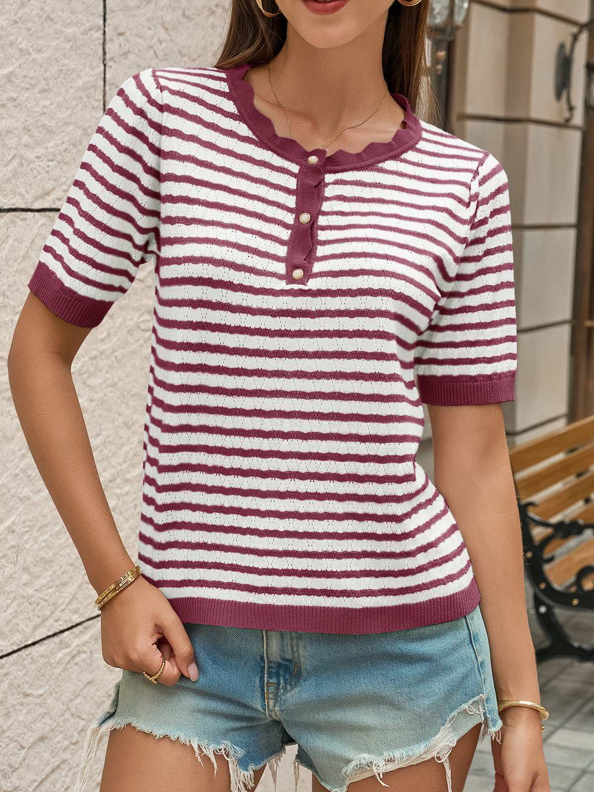 Womens Short Sleeve Sweaters