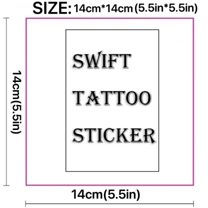 Custom Semi-permanent Tattoo Stickers（14cm*14cm/5.5in*5.5in）