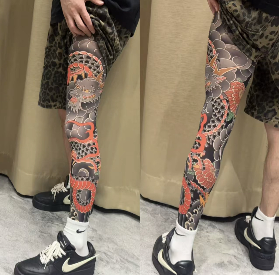 Ultra Light Tattoo Stockings High Elasticity Seamless Tattoo Pantyhose Original Designer Collection