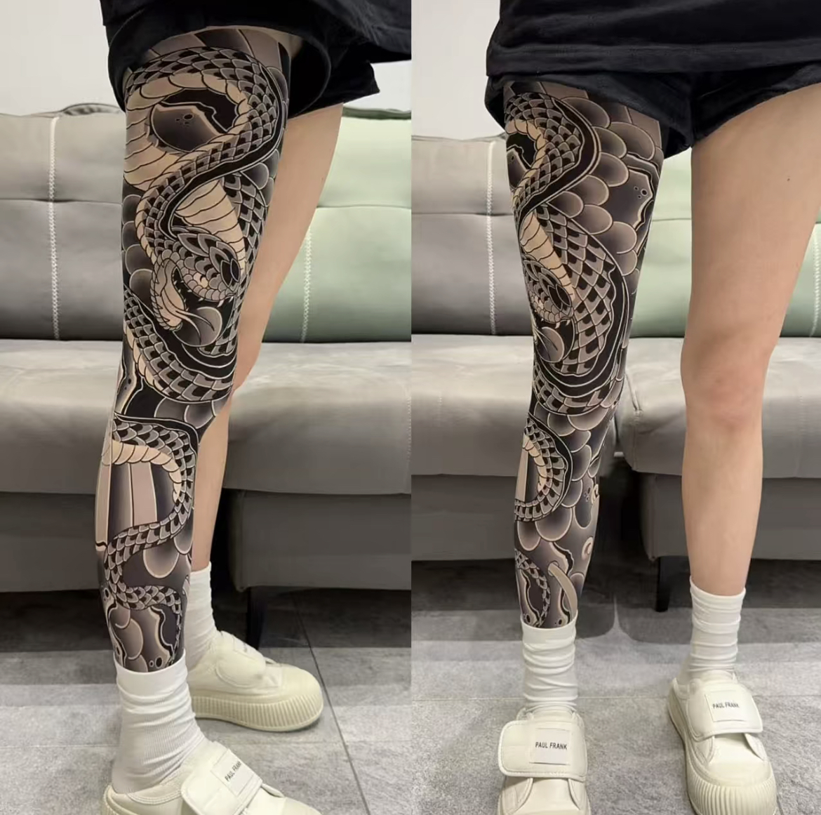 （SALE）Ultra Light Tattoo Stockings High Elasticity Seamless Tattoo Pantyhose