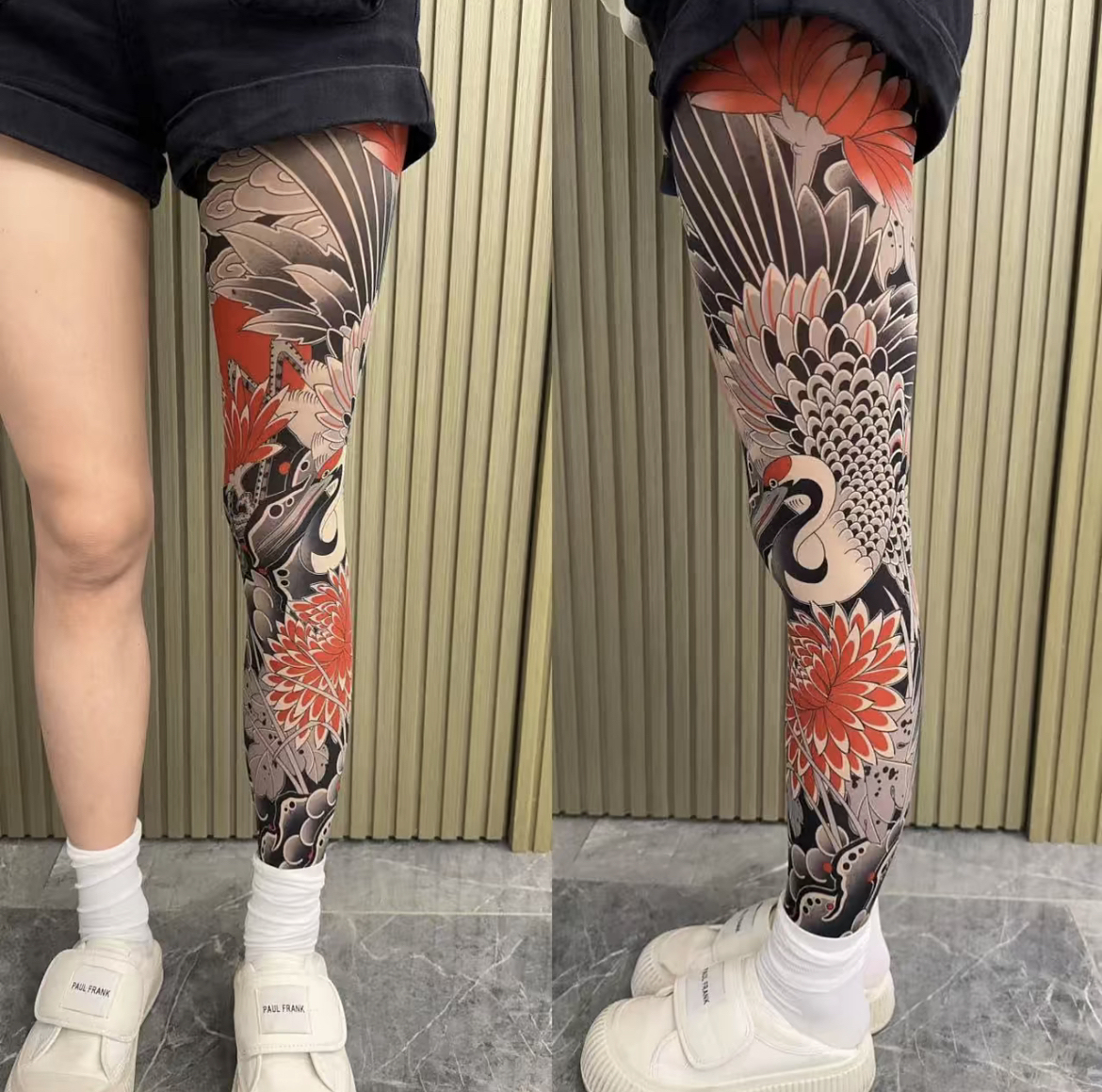 Ultra Light Tattoo Stockings High Elasticity Seamless Tattoo Pantyhose Original Designer Collection