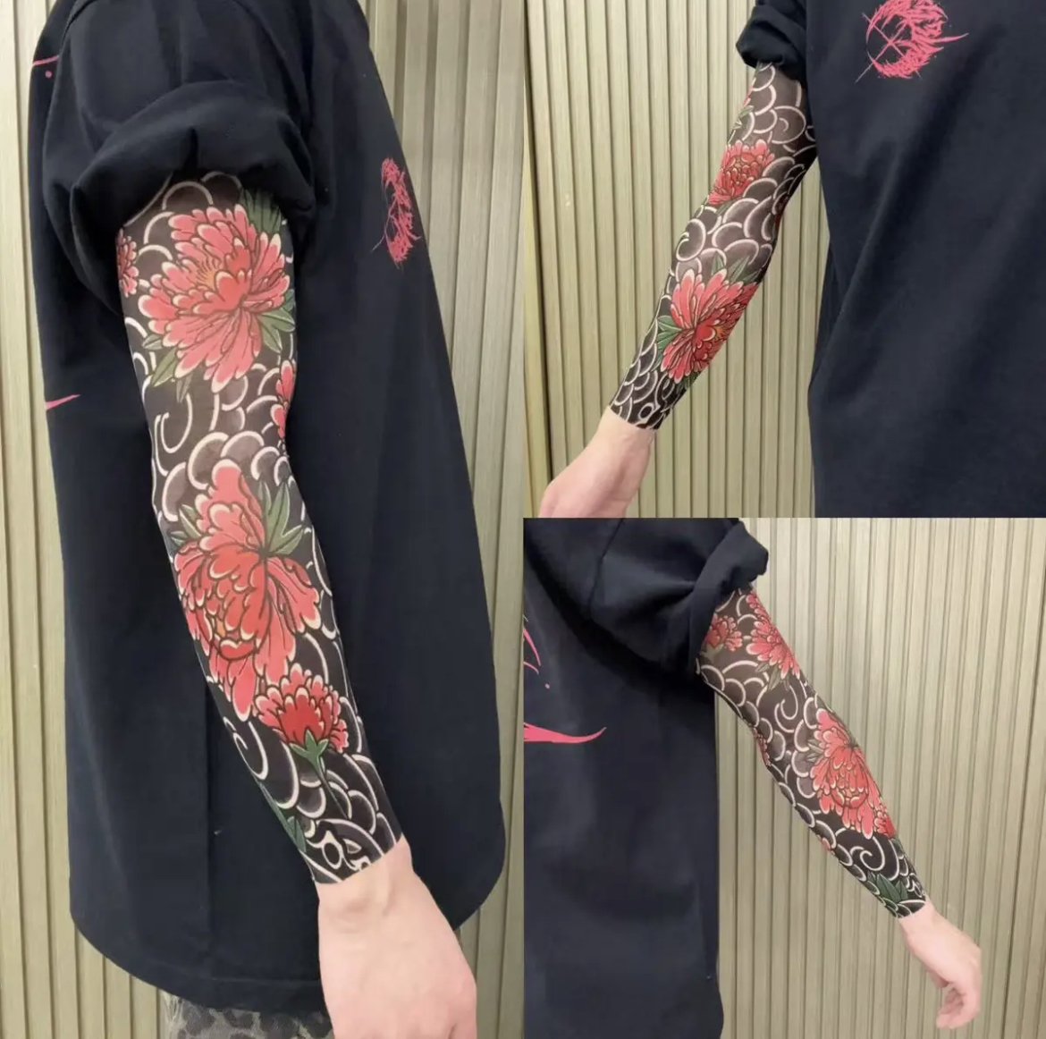 [New upgraded model]Ultra-clear Tattoo Sleeve Arm Cover Sun Protection High Elasticity Seamless Ice Sleeve UV Protection Quick-drying Arm Protection