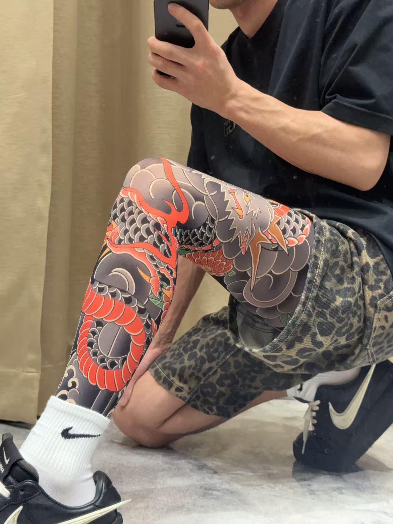 Ultra Light Tattoo Stockings High Elasticity Seamless Tattoo Pantyhose Original Designer Collection