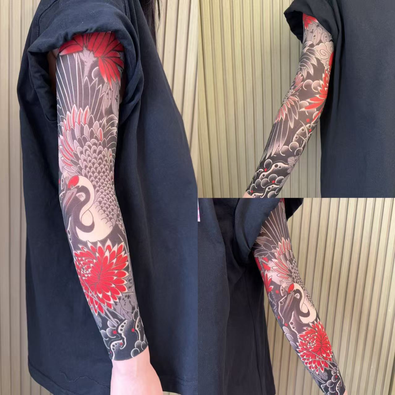 （Surprise 50% Off Set）Tattoo Arm Sleeve 4 Piece Set Ultra Light Tattoo Arm Sleeve High Elasticity Seamless Original Designer Collection
