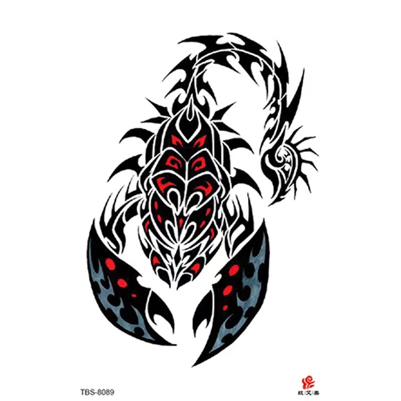 Scorpion Waterproof Temporary Tattoo Sticker (2 Sheets)