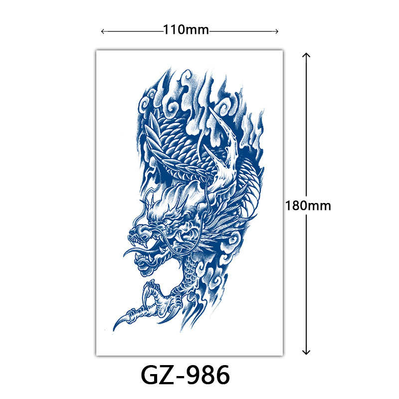 Arm Semi-permanent Tattoo Sticker (2 Sheets)