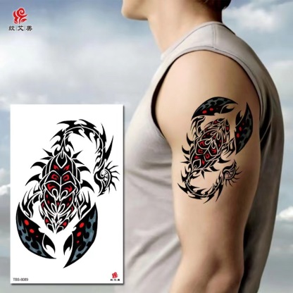 Scorpion Waterproof Temporary Tattoo Sticker (2 Sheets)