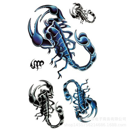 Scorpion Waterproof Temporary Tattoo Sticker (2 Sheets)