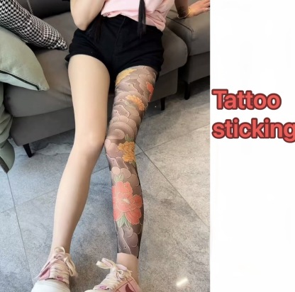 Ultra Light Tattoo Stockings High Elasticity Seamless Tattoo Pantyhose