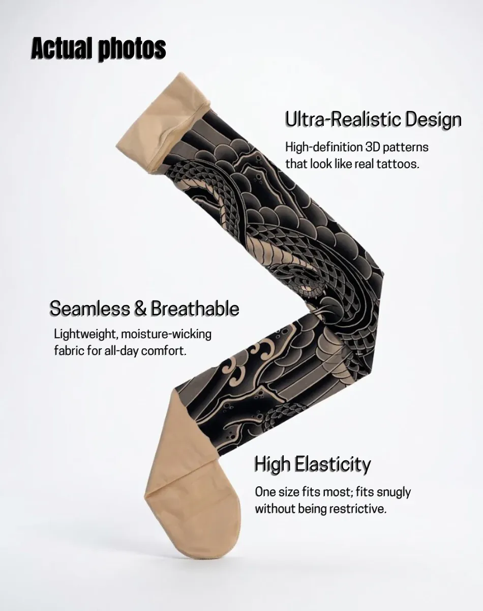 Ultra Light Tattoo Stockings High Elasticity Seamless Tattoo Pantyhose Original Designer Collection