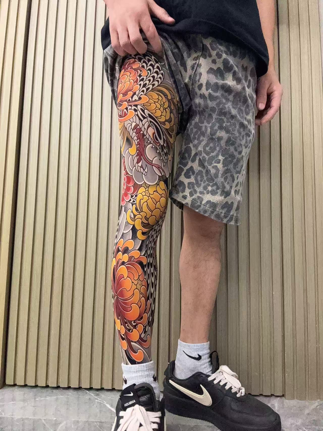 Ultra Light Tattoo Stockings High Elasticity Seamless Tattoo Pantyhose Original Designer Collection