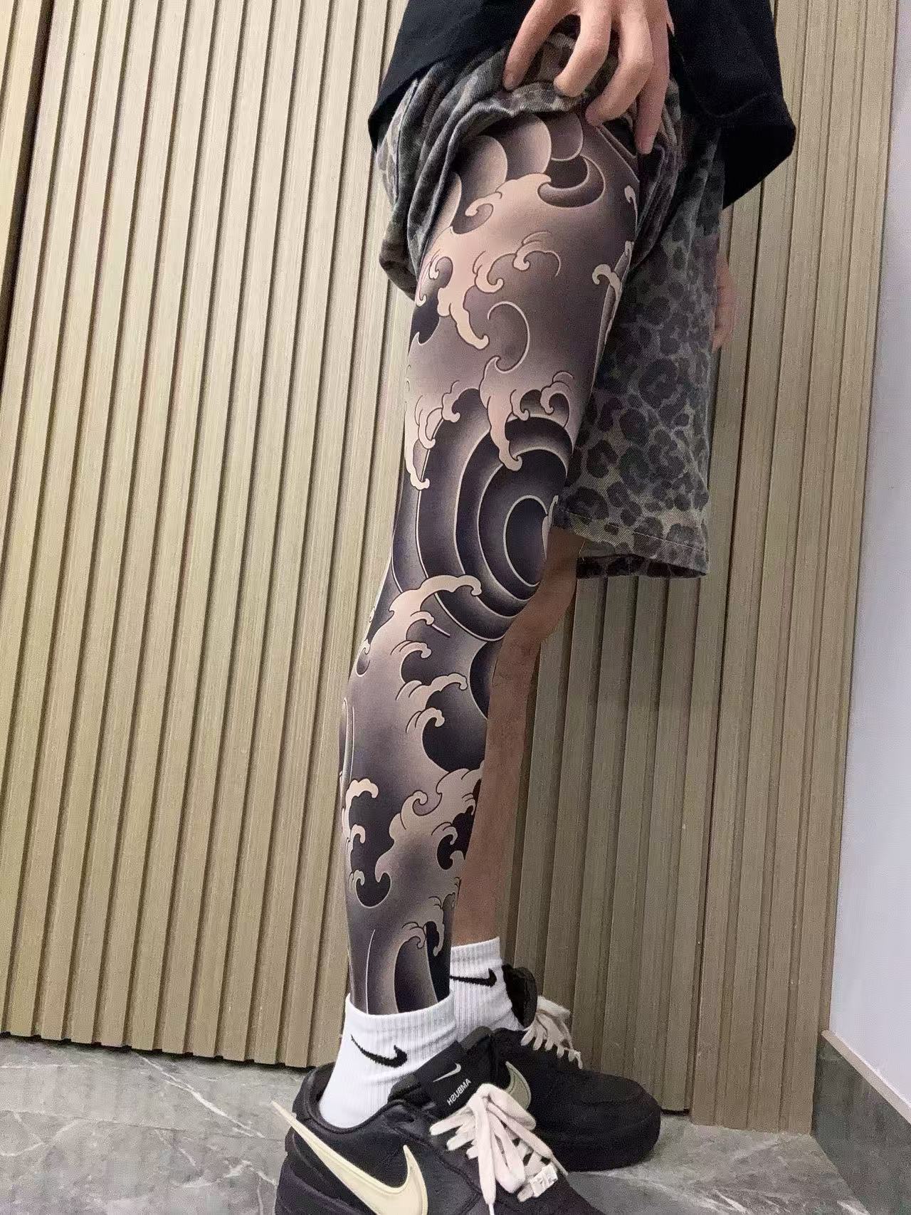 Ultra Light Tattoo Stockings High Elasticity Seamless Tattoo Pantyhose Original Designer Collection