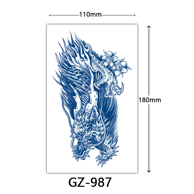 Arm Semi-permanent Tattoo Sticker (2 Sheets)