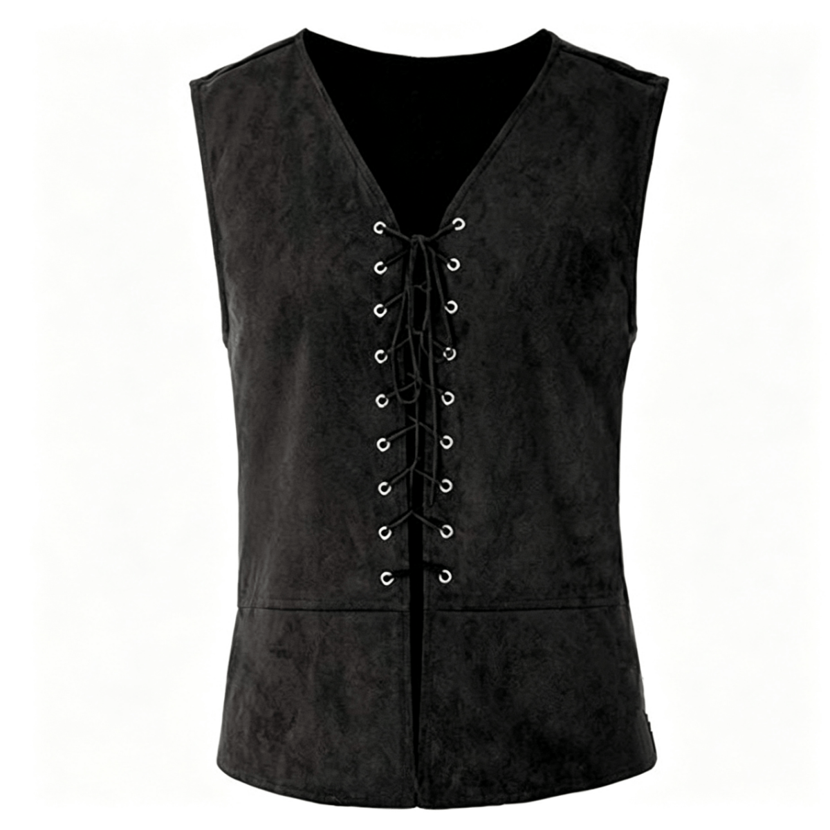 Medieval Renaissance Cosplay Waistcoat, Custom Lace-Up Court Costume for Stage Show