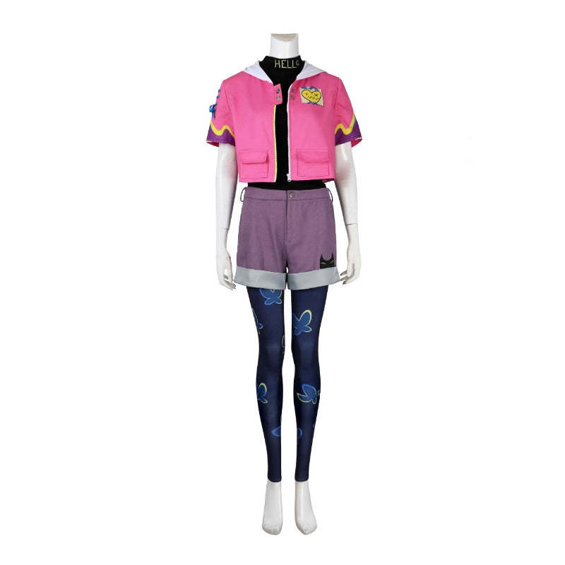 Valorant Clove Cosplay Costume - Pink Coat, Shirt, Pants for Women | Astricos-Astricos
