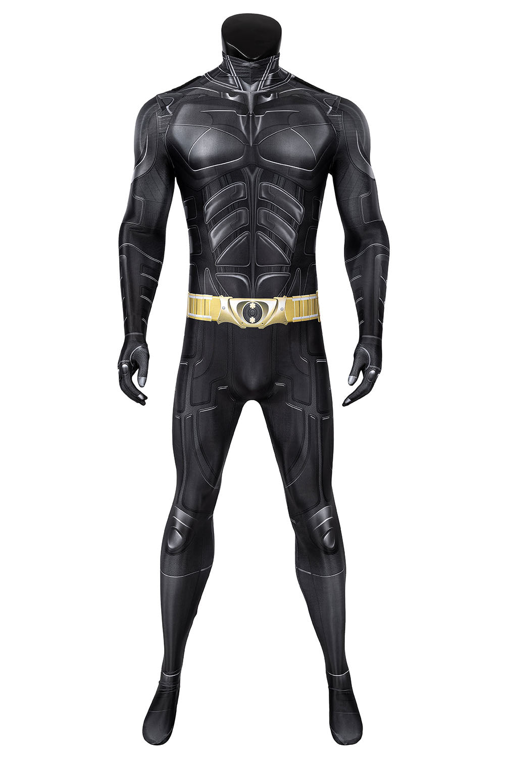 Dark Bat Knight Cosplay Costume for Men - Superhero Jumpsuit with Cloak & Mask-Astricos