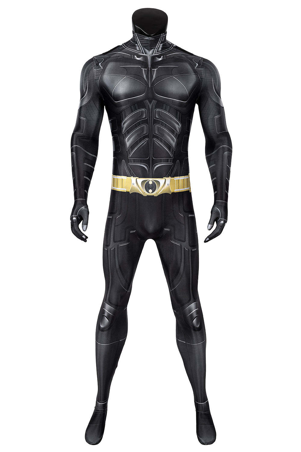 Dark Bat Knight Cosplay Costume for Men - Superhero Jumpsuit with Cloak & Mask-Astricos