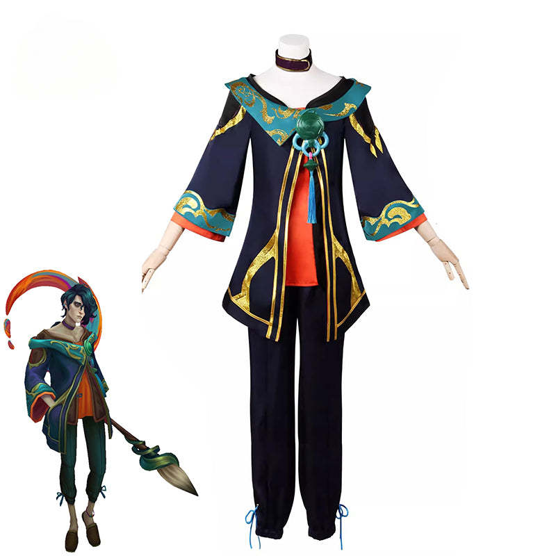LOL The Visionary Hwei Cosplay Costume - Authentic Lukai Hwei Champion Outfit for Men-Astricos