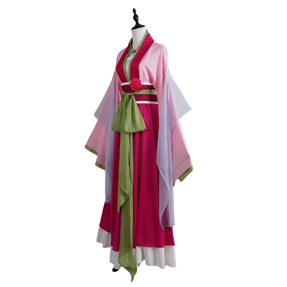 Cat Girl Red Dress Garden Party Cosplay Costume - Anime Character Outfit for Events-Astricos