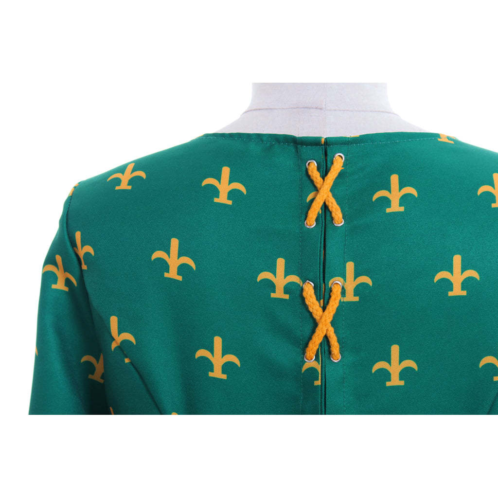 Elegant Green Medieval Renaissance Victorian Gothic Lolita Dress for Weddings & Balls-Astricos